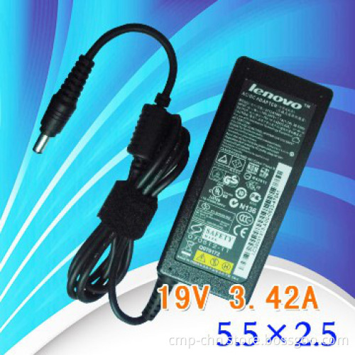 Laptop AC Adapter for Lenovo Notebook 19V 3.42A 5.5*2.5mm Power Supply